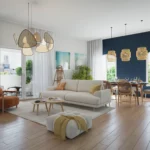 Vue intérieure d'un appartement